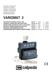 Calpeda VARIOMAT 2 Instructions Originales Pour L'utilisation