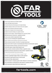 Far Tools CDL 18F Notice Originale