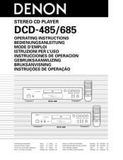 Denon DCD-485 Mode D'emploi