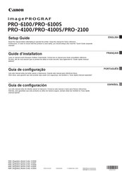 Canon imagePROGRAF PRO-6100 Guide D'installation