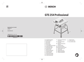Bosch GTS 254 Professional Notice Originale