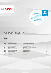 Bosch MUM 2 Serie Manuel D'utilisation