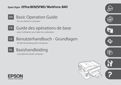 Epson Stylus WorkForce 840 Guide Des Operations De Base