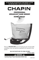 Chapin 84600 Mode D'emploi