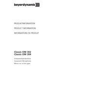 Beyerdynamic Classis OM 304 Information De Produit