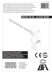BFT MOOVI 50 ALPHA BOM Instructions D'utilisation Et D'installation