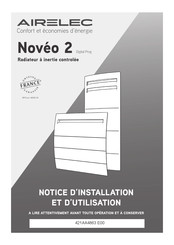Airelec Noveo 2 Notice D'installation Et D'utilisation