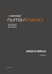 Studiologic Numa X Piano GT Mode D'emploi