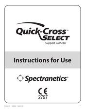 Spectranetics Quick-Cross Select 518-089 Mode D'emploi