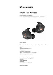 Sennheiser SPORT True Wireless Notice D'emploi
