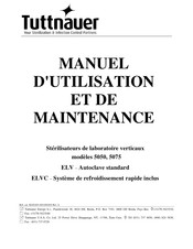 Tuttnauer 5050 Manuel D'utilisation Et De Maintenance