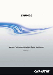 Christie LWU420 Manuel D'utilisation