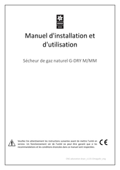 OMEGA AIR G-DRY MM Manuel D'installation Et D'utilisation