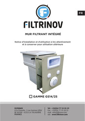 FILTRINOV GS14 Serie Notice D'installation Et D'utilisation