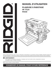 RIDGID R4330 Manuel D'utilisation