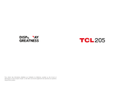 TCL 205 Mode D'emploi