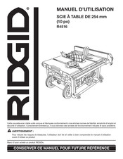 Ridgid R4516 Manuel D'utilisation