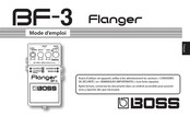 Boss Flanger BF-3 Mode D'emploi