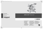 Bosch GCM 12 SD Professional Notice Originale