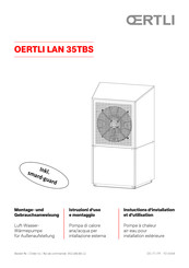 OERTLI LAN 35TBS Instructions D'installation Et D'utilisation