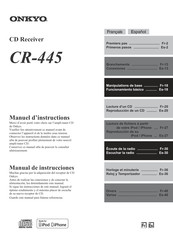 Onkyo CR-445 Manuel D'instructions