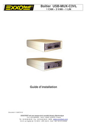 EXXOTEST USB-MUX-C3VL Guide D'installation