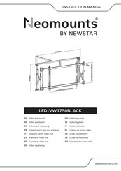 NewStar Neomounts LED-VW1750BLACK Manuel