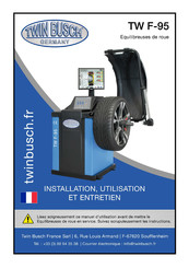 twin busch TW F-95 Installation, Utilisation Et Entretien