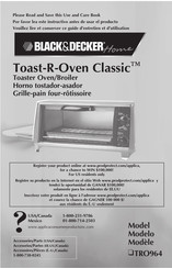 Black & Decker Toast-R-Oven Classic TRO964 Mode D'emploi