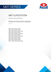 MAHA MBT Serie Notice D'instructions Originale
