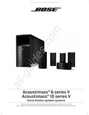 Bose Acoustimass 10 Série Notice D'utilisation