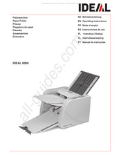 IDEAL 8305 Mode D'emploi