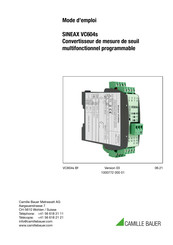 Camille Bauer SINEAX VC604s Mode D'emploi