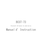 Inateck BCST-73 Manuel D'instructions