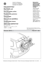 Volkswagen 7N0 071 104 Instructions De Montage