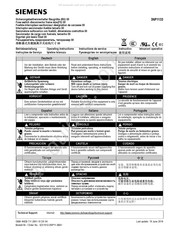 Siemens 3NP1133 Instructions De Service