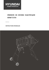 Hyundai power products HFBE725TS Instructions Originales