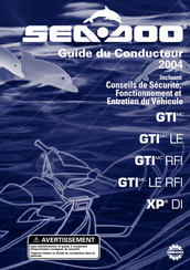 Sea-doo XP DI 2004 Serie Guide Du Conducteur