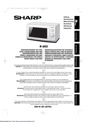 Sharp R-605 Mode D'emploi Avec Livre De Recettes