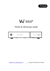 Vu+ Solo 2 Guide De Démarrage Rapide