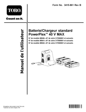 Toro PowerPlex 40V MAX Manuel De L'utilisateur