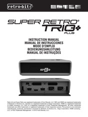 Retro-Bit SUPER RETRO TRIO PLUS Mode D'emploi