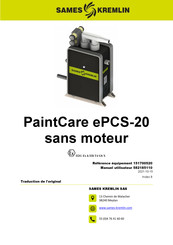 SAMES KREMLIN PaintCare ePCS-20 Manuel Utilisateur
