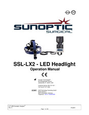 Sunoptic Surgical SSL-LX2 Manuel D'utilisation