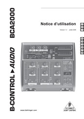 Behringer B-CONTROL AUDIO BCA2000 Notice D'utilisation