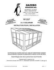 Gazebo Penguin W1207 Instructions Pour L'installation Et L'emploi