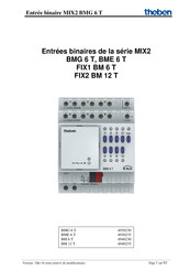 Theben MIX2 BMG 6 T Mode D'emploi
