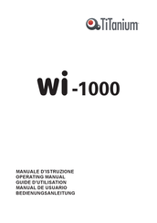 Titanium wi-1000 Guide D'utilisation