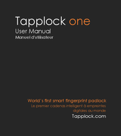 Tapplock one Manuel D'utilisateur