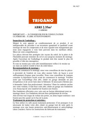 Trigano ABRI Instructions De Montage